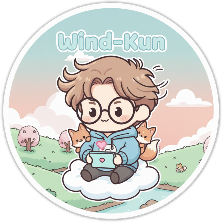 Wind-Kun Chibi Logo